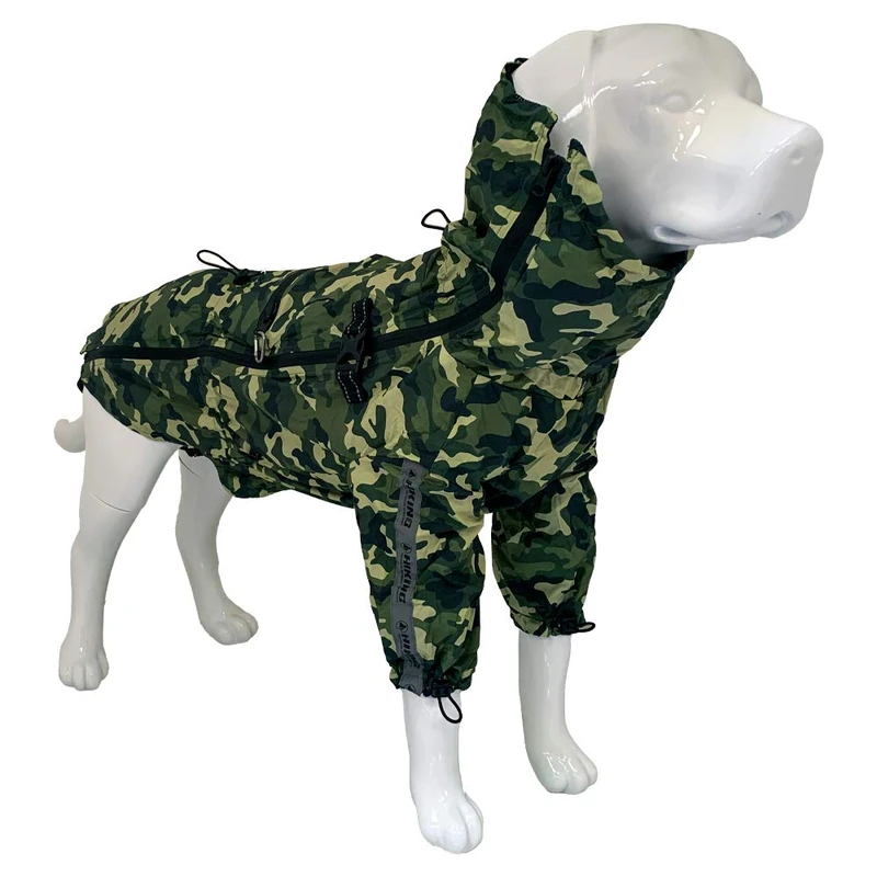 Croci Hiking - Raincoat For Dogs, Portable, Go Camouflage, Size 45 Cm - 260 g
