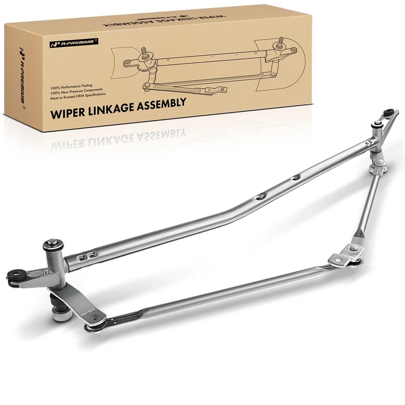 A-Premium Windshield Wiper Transmission Linkage Compatible with Dodge Ram 1500 2005-2008, Ram 2500 2005-2009, Ram 3500 2005-2010 Replace# 55077098AL, 602-118