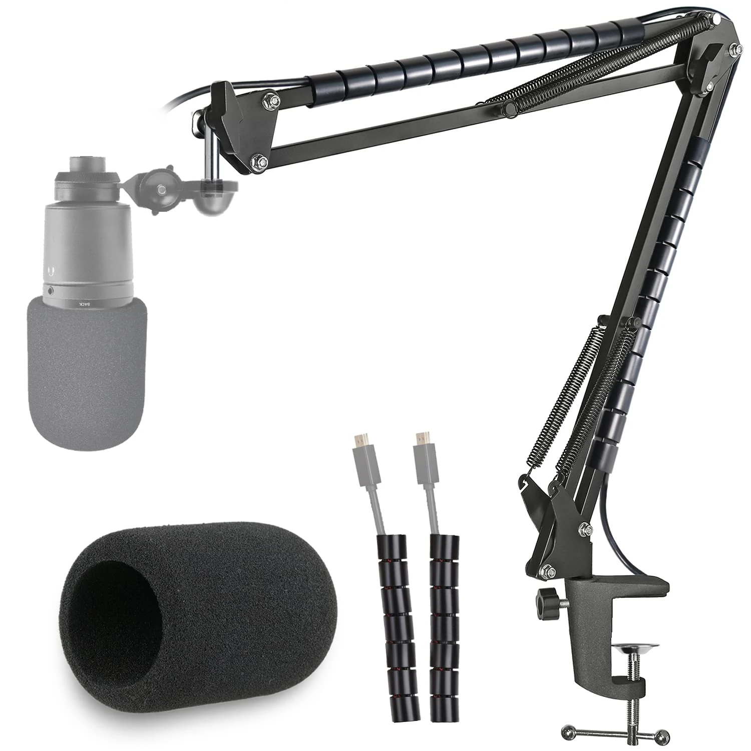 AT2020 Microphone Stand with Pop Filter Suitable for Microphone AT2020 AT2035 AT2020USB+ by YOUSHARES