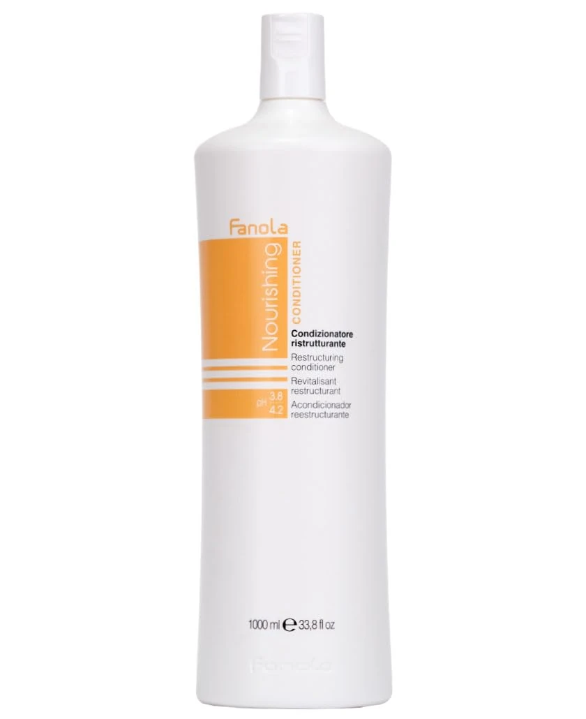 Fanola Restructuring Conditioner, Hydration and Nourishment to Dry, Stressed and Damaged Hair, Enriched Formula with Milk Proteins, 1000
