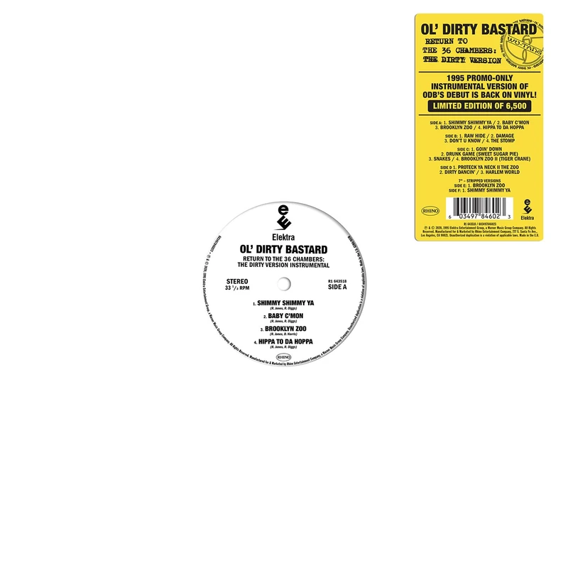 Return to the 36 Chambers: The Dirty Version (The Instrumentals) [VINYL]