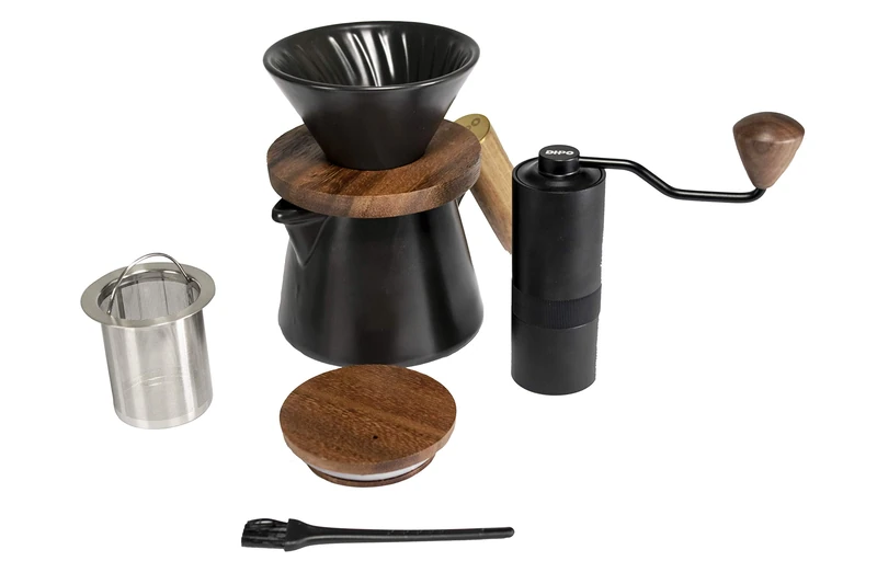 Gevi CD600-01A Grinder and Coffee Filter Set, Steel
