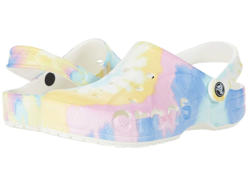 Crocs Unisex Baya Tie Dye Clog Clog, White Multi, 10 UK Men/ 11 UK Women