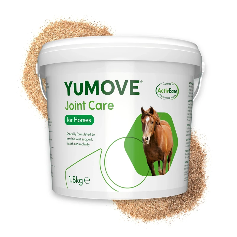 YuMOVE Horse Joint Aid Supplement, Glucosamine, Chondroitin & Green Lipped Mussel for Horses and Ponies of All Ages & Breeds, 1.8kg Tub