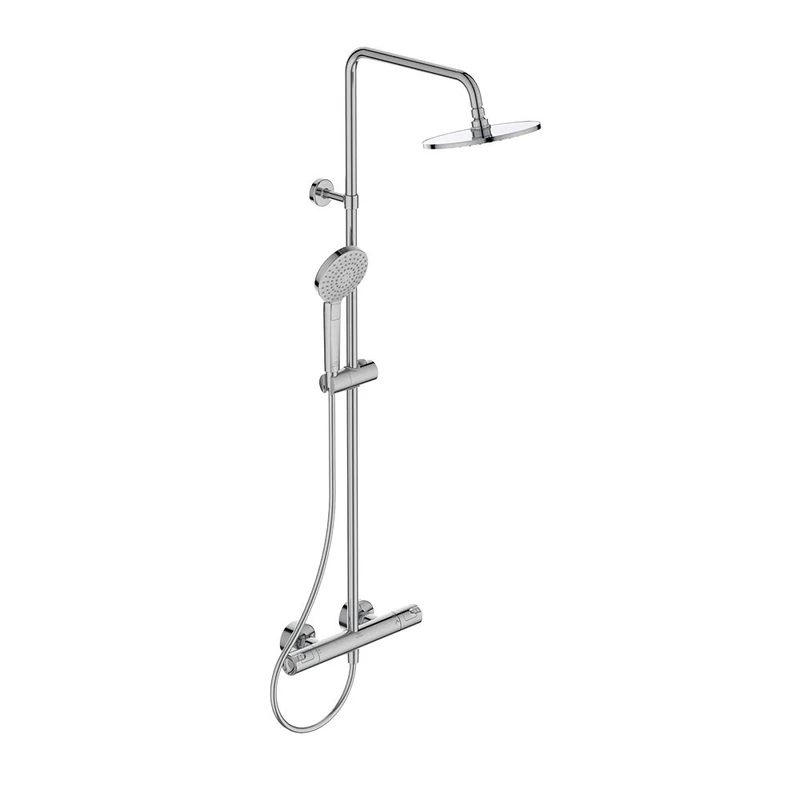 Ideal Standard Ceratherm T50 Thermostatic Dual Shower Mixer, Chrome, A7227AA