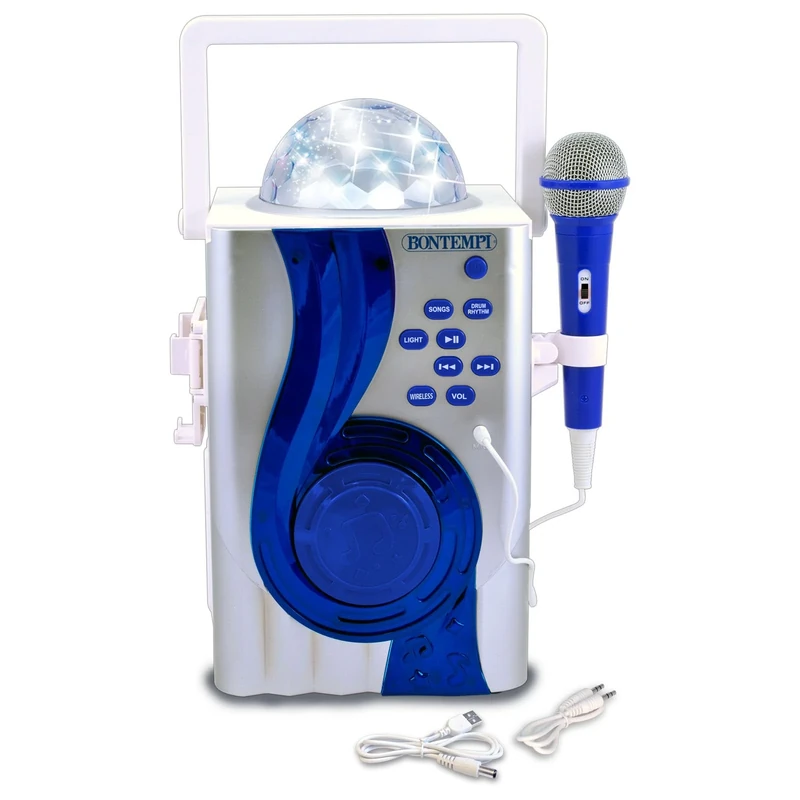 Bontempi | DiscoVox - Karaoke Box that Transforms Every Moment into an Illuminated Party, 300 x 400 x 220 mm