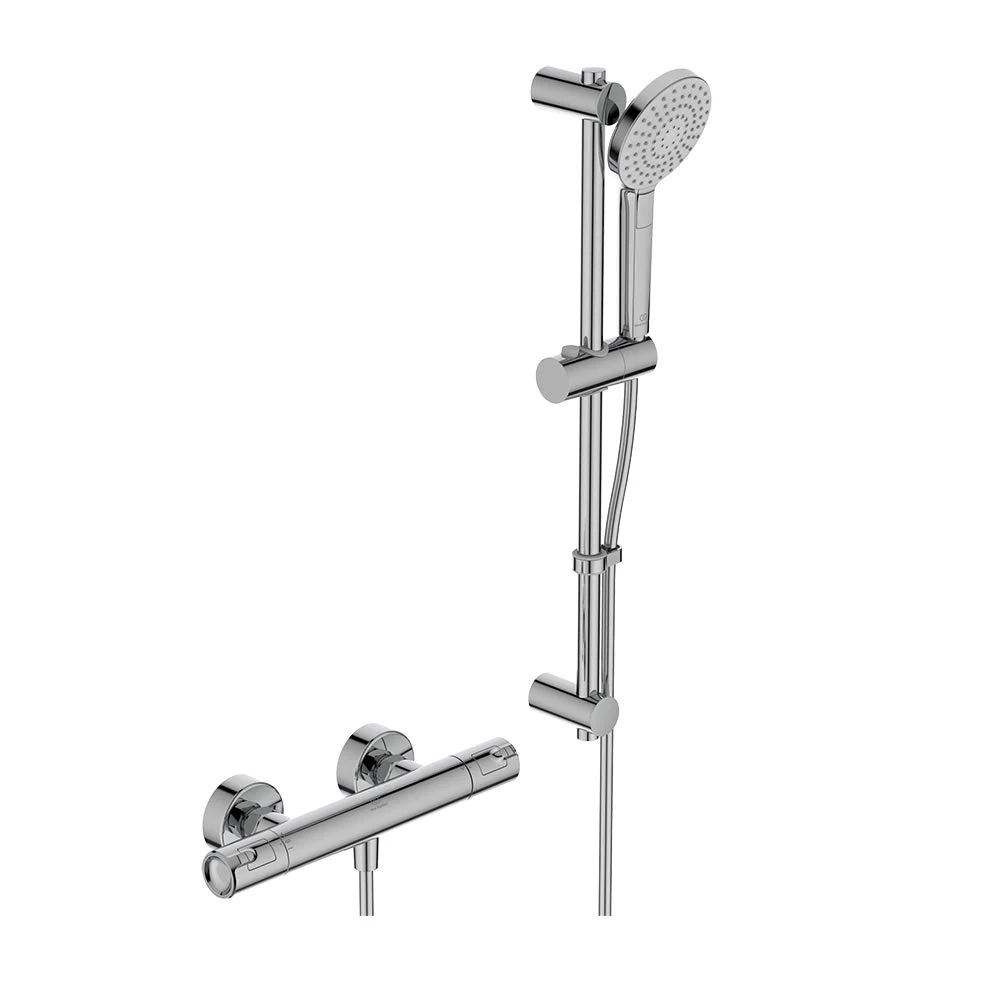 Ideal Standard Ceratherm T50 Thermostatic Shower Mixer with kit, Chrome, A7221AA