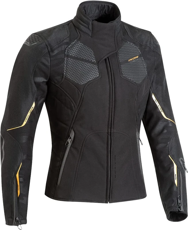 Ixon CELL LADY WOMEN'S FABRIC JACKET BLACK/GOLD M