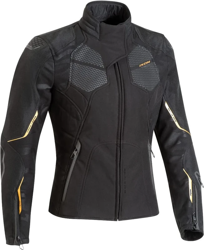 IXON Cell Lady Women's Textile Jacket Black/Gold 2XL