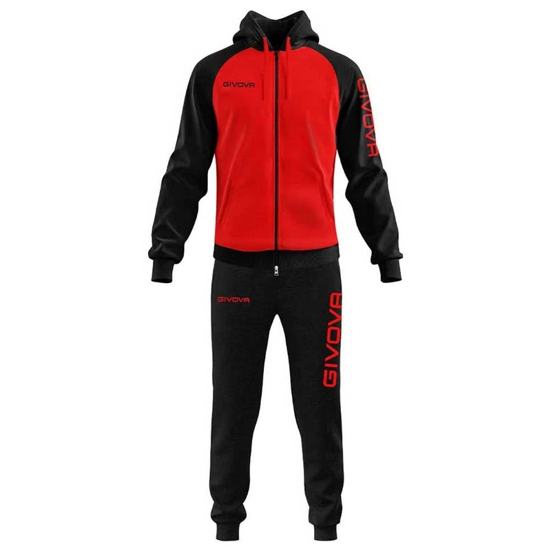 Givova Men's Lf33-1210-l Jumpsuit, red/Black, L - Image 1