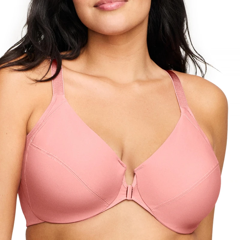 Glamorise Front-Closure Smoothing Wonderwire Underwire Bra 1247 (Women's & Women's Plus)