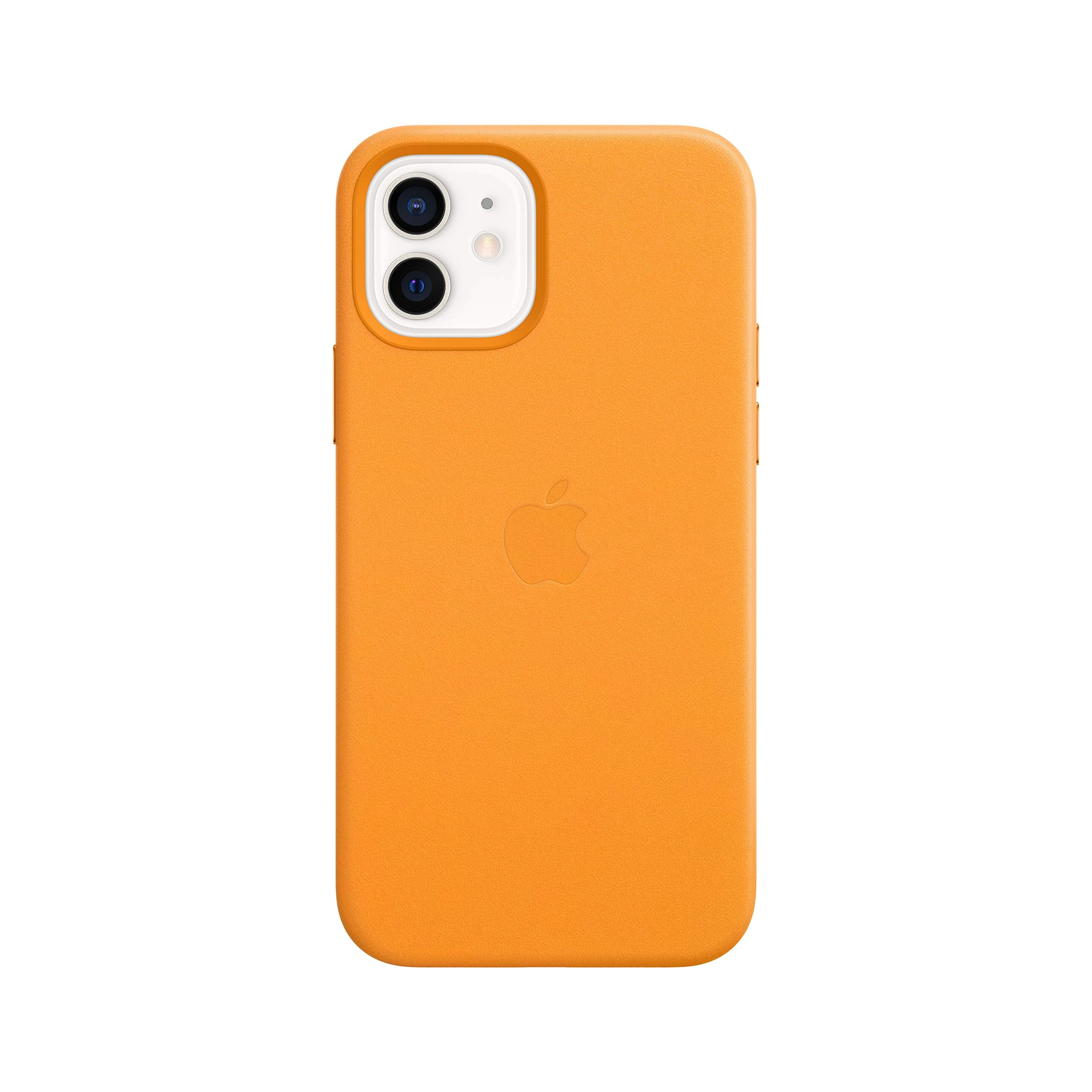 Apple Leather Case with MagSafe (for iPhone 12 mini) - California Poppy