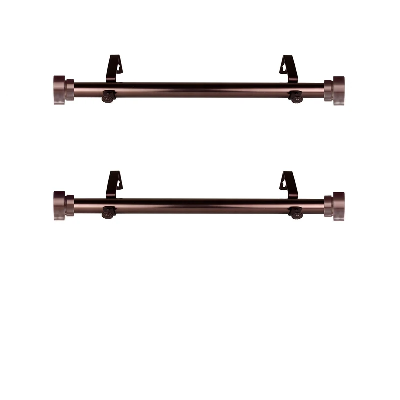 Rod Desyne Side Curtain Rod, Bronze, 12-20 inch