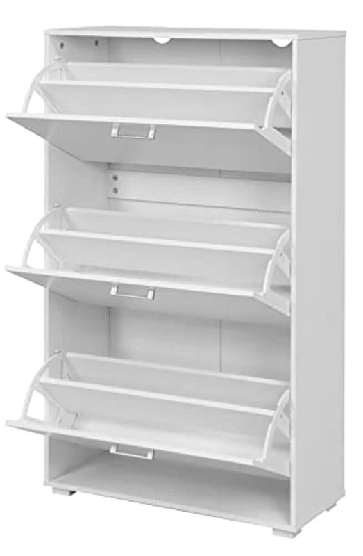 WHITE THREE COMPARTMENT SHOE - Image 1