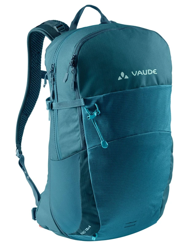 VAUDE Hiking Backpack Wizard in blue 18+4L, Water-Resistant Backpack for Women & Men, Comfortable Trekking Backpack with Well-Designed Carrying System & Practical Compartmentalization