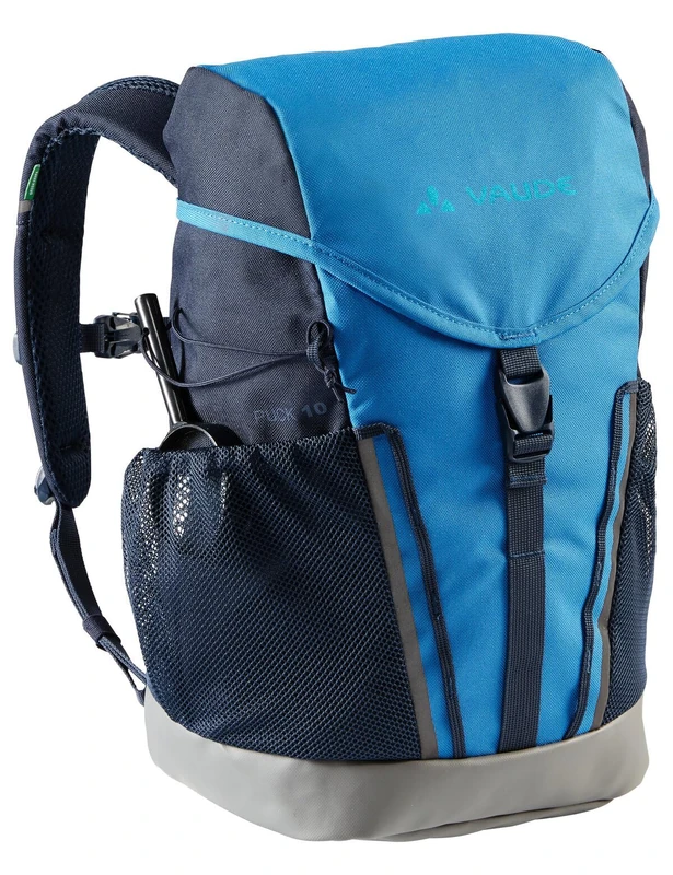 VAUDE Puck kids backpack for Boys & Girls in blue, Comfortable Kids Hiking Backpack 14L, Backpack for School with Rain Cover & Magnifying Glass, Ample Storage Space - Image 1