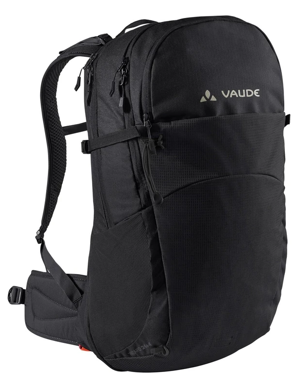 VAUDE Hiking Backpack Wizard in black 24+4L, Water-Resistant Backpack for Women & Men, Comfortable Trekking Backpack with Well-Designed Carrying System & Practical Compartmentalization