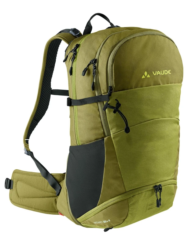 VAUDE Hiking Backpack Wizard in green 30+4L, Water-Resistant Backpack for Women & Men, Comfortable Trekking Backpack with Well-Designed Carrying System & Practical Compartmentalization - Image 1