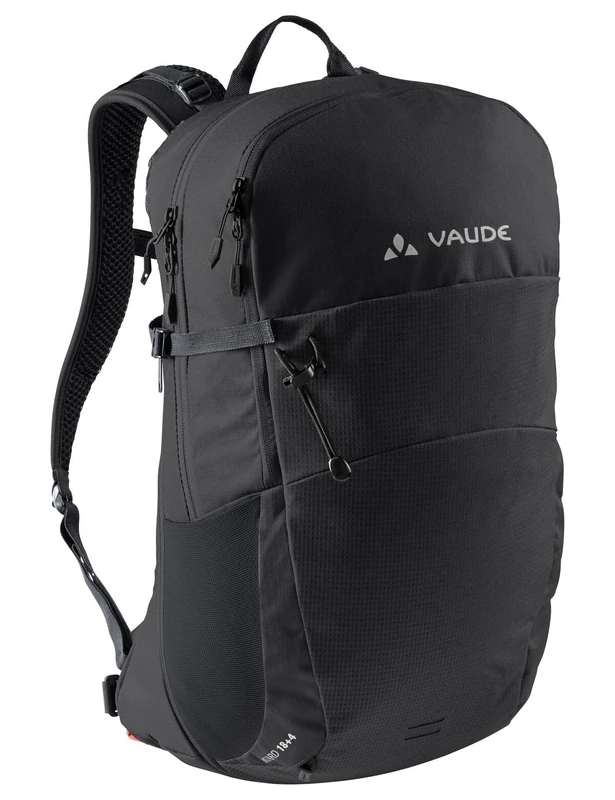 VAUDE Hiking Backpack Wizard in black 18+4L, Water-Resistant Backpack for Women & Men, Comfortable Trekking Backpack with Well-Designed Carrying System & Practical Compartmentalization