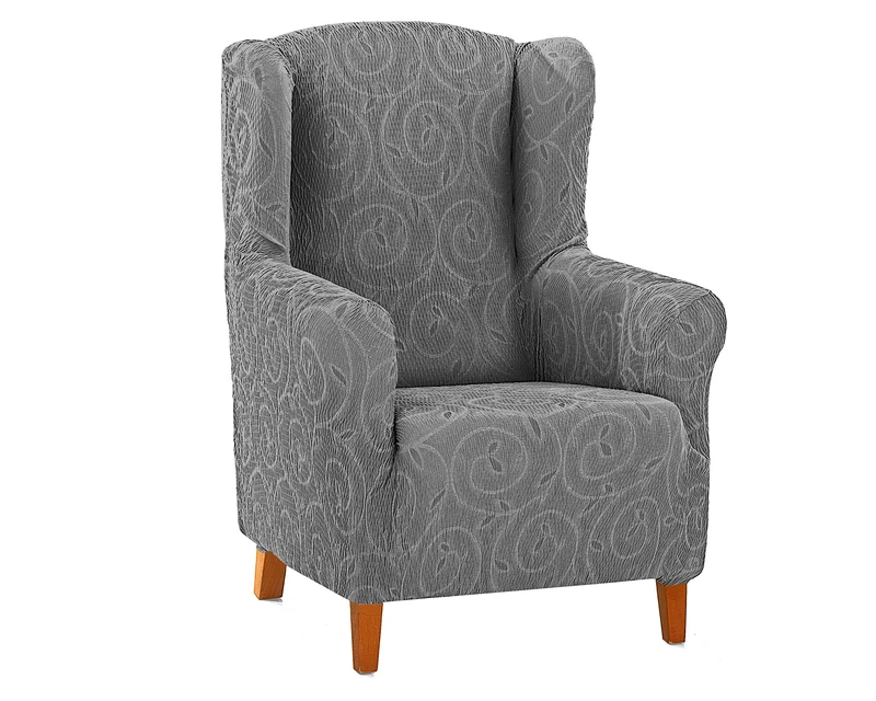 Martina Home Relax Armchair Cover Grey Earmuffs