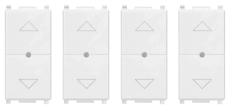 VIMAR 0K14594.01 Plana IoT Shutter Kit, 4 View Wireless Connected Remote Control Remote Control Dual Bluetooth Zigbee Technology White