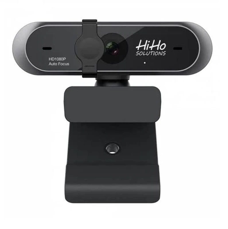 HiHo USB Webcam, 3500W, Plug & Play, HD, 1080p, Softphone Compatible, Dual Built-In Microphone, Ideal for Remote Home Workers, Office Workers, Schools or Universities - Black