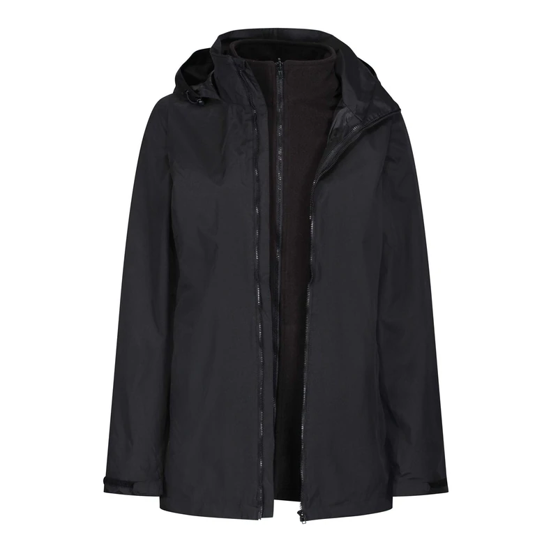 Regatta Professional Womens Classic 3 In 1 Waterproof Jacket, Black, 20 EU