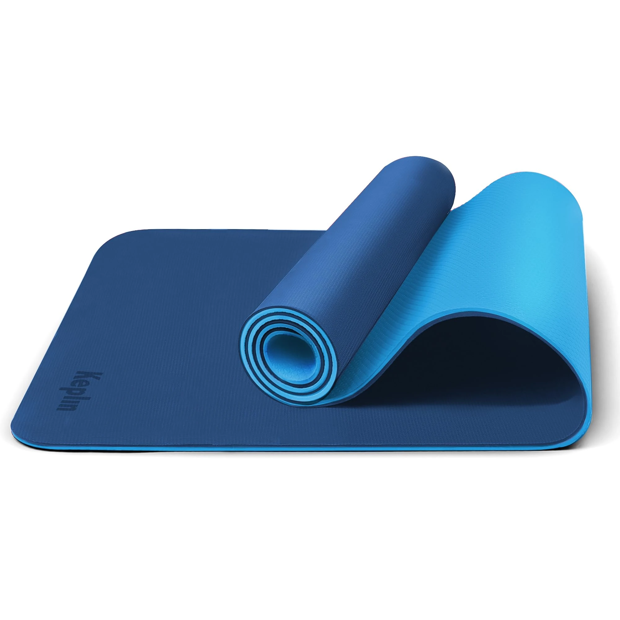 KEPLIN Exercise Yoga Mat Non-Slip | Training & Workout Mat for Home and outdoor gym | Yoga, Pilates, Gymnastics, HiiT, Stretching & Meditation | Foam Material with Carrying Strap - 183 x 60 x 0.6 cm