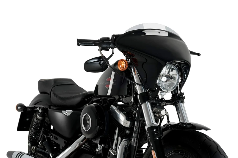 Batwing SML Short Screen Smoke Customacces for Harley Davidson Sportster Iron XL1200N 18'-20'