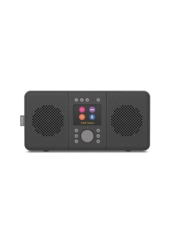 Pure ELAN CONNECT+ All-In One Internet Radio with Bluetooth 5.0 (DAB/DAB+ and FM, TFT Display, Preset Buttons Support, Music Streaming, Podcast, Battery Usage, USB), Charcoal