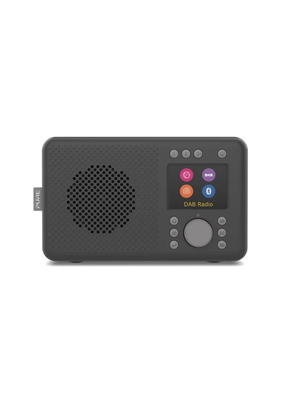 Pure 248482 ELAN CONNECT All-In-One Internet Radio with DAB and Bluetooth 4.2, Charcoal, 12.0 cm*8.9 cm*21.2 cm
