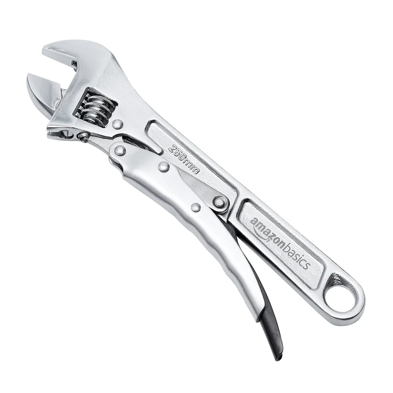 Amazon Basics 10 in (250 mm) Locking Adjustable Wrench