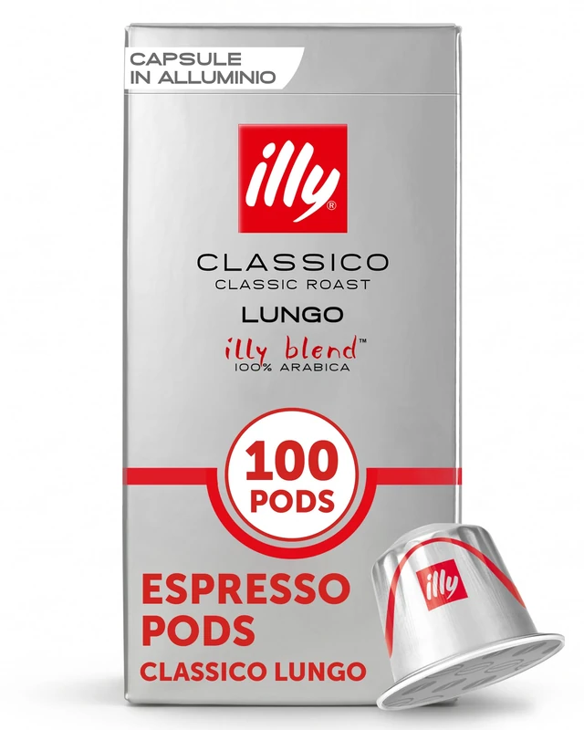 Illy - Classico Lungo Coffee Capsules - 10x 10 Capsules
