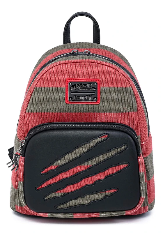 Loungefly Freddy Krueger Sweater with Charm Mini Backpack