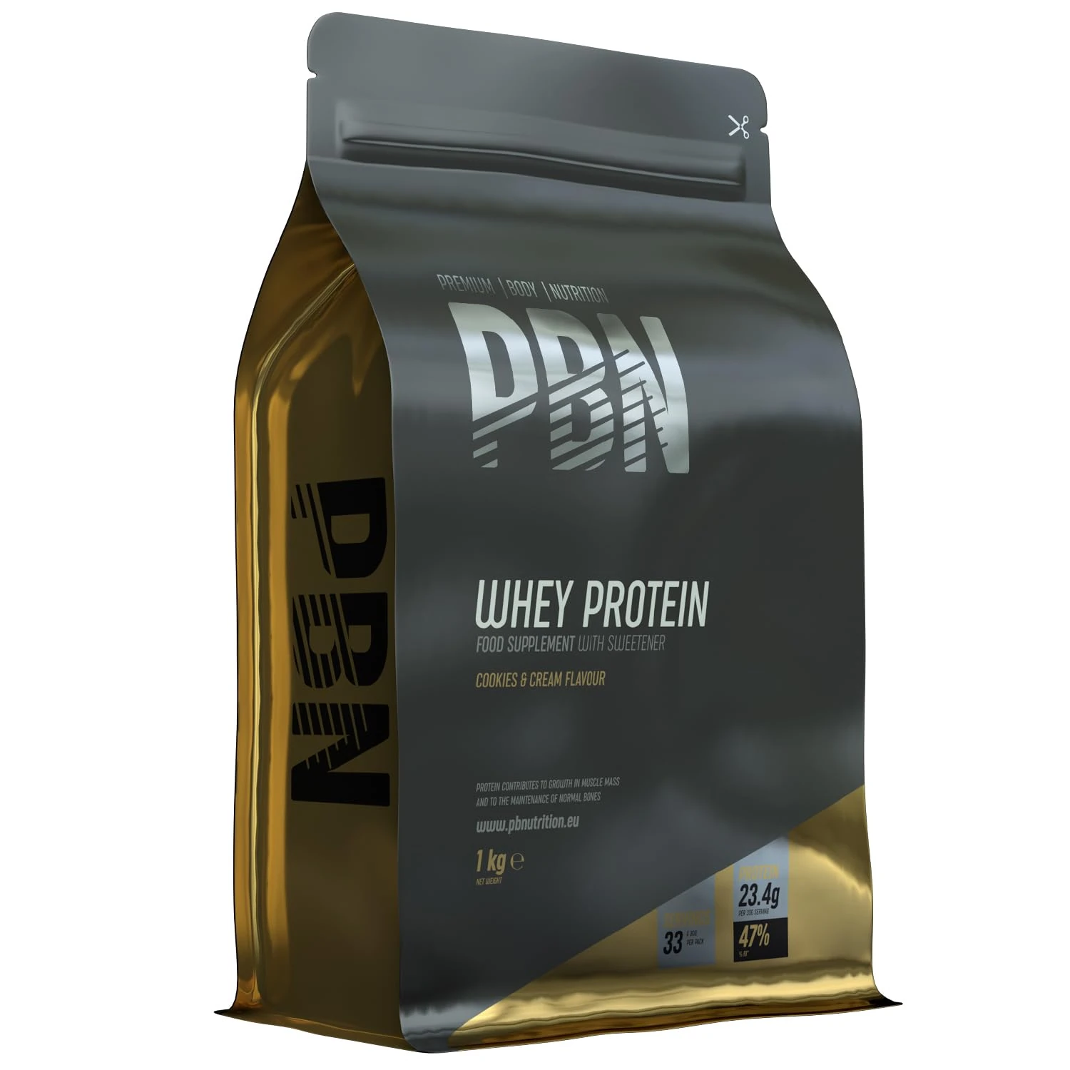 PBN - Premium Body Nutrition Whey Protein Powder 1kg Cookies