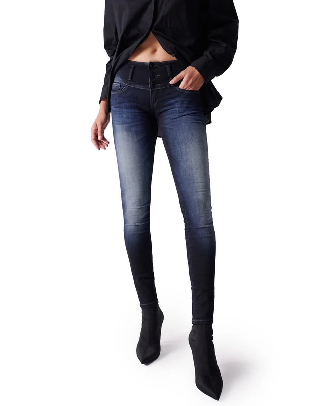 Salsa Mystery Push Up Skinny Premium wash Jeans Blue