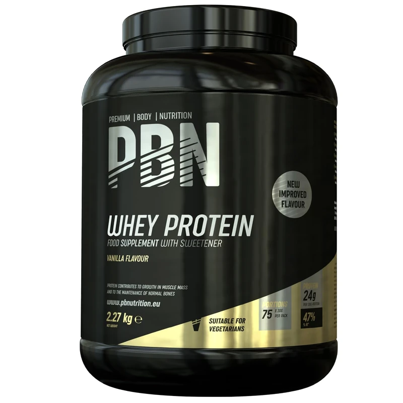 PBN - Premium Body Nutrition Whey Protein Powder 2.27kg Vanilla