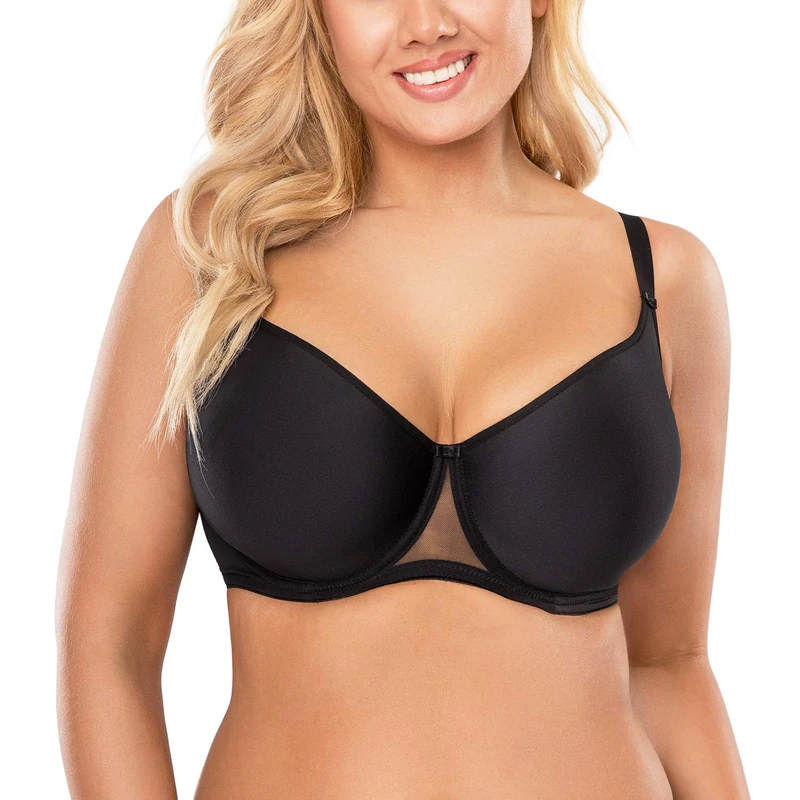 Vivisence Underwired Padded Bra 1046, Black,34D