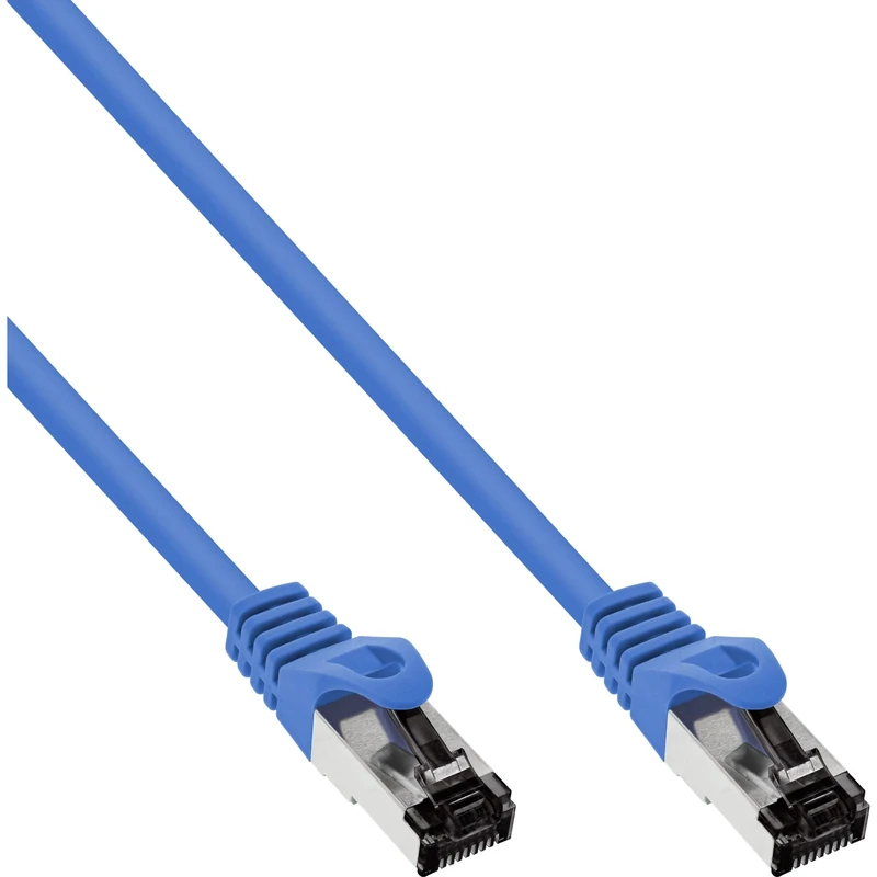 InLine® Ethernet Cable Patch Cable S/FTP (PiMf) Cat.8.1 2000 MHz Halogen-free Copper Blue 10 m