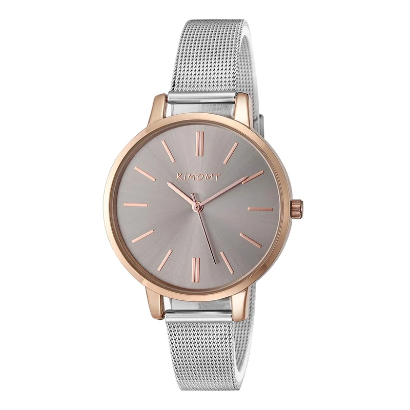 KIMOMT Women Watches Leather Band Luxury Quartz Waterproof Fashion Creative Wristwatch for Women Ladies Girls (Mesh Band-Silver)