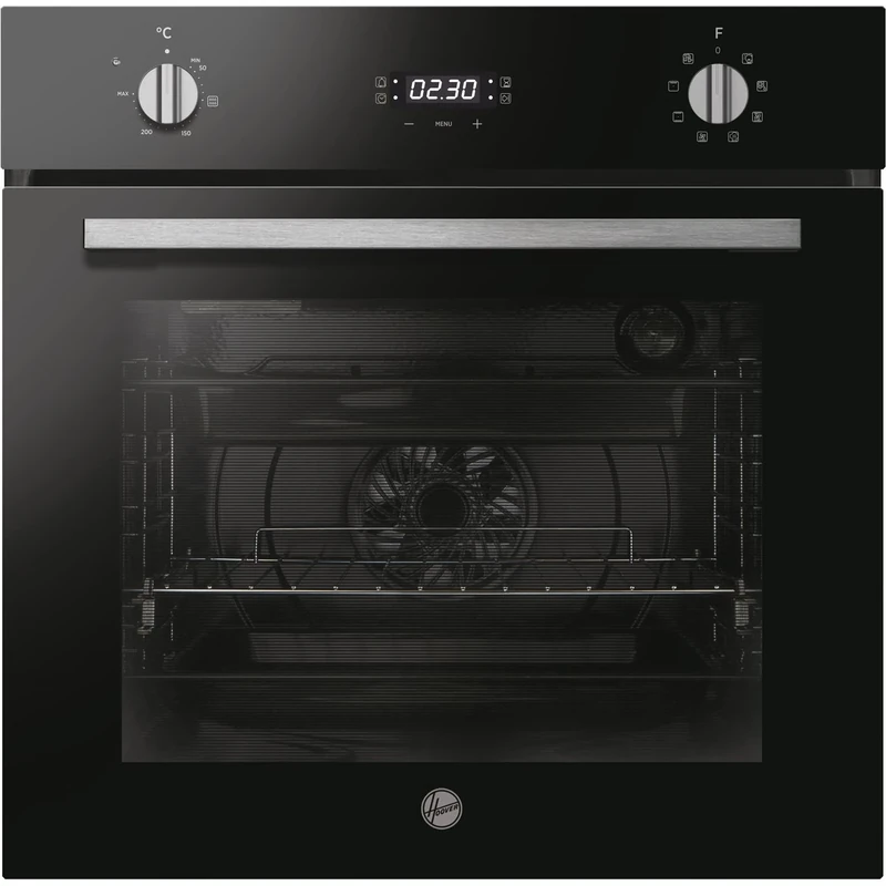 Hoover H-OVEN 300 HOC3UB3158BI 68 Litre Multifunction Oven, LED Programmer, 8 Progammes, Hydro easy clean, Black Glass & Stainless Steel