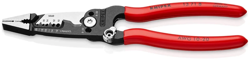 KNIPEX Tools 13 71 8 Forged Wire Stripper, 8-Inch - Image 1