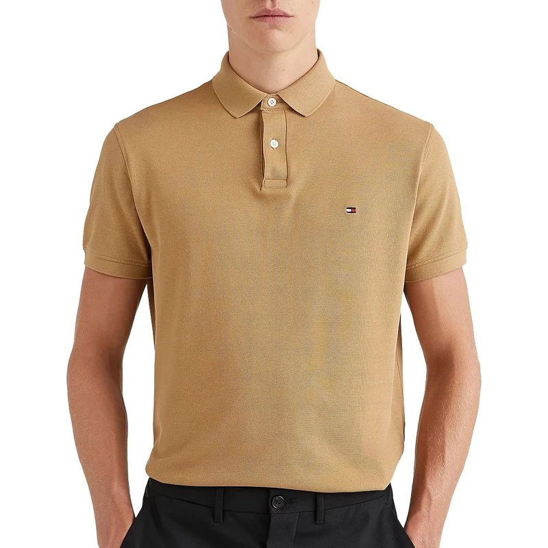Tommy Hilfiger Men's 1985 Regular Polo Mw0mw17770 Polo Shirt, Brown (Countryside Khaki), XS - Image 1