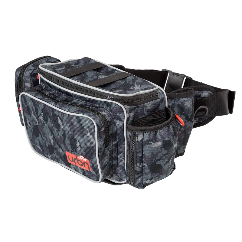 Berkley URBN Hip BagPredator Fishing - Protection and Padded - Bespoke Urban Camo for Street Fishing, Lure fishing, Pike / Perch / Zander, Camo