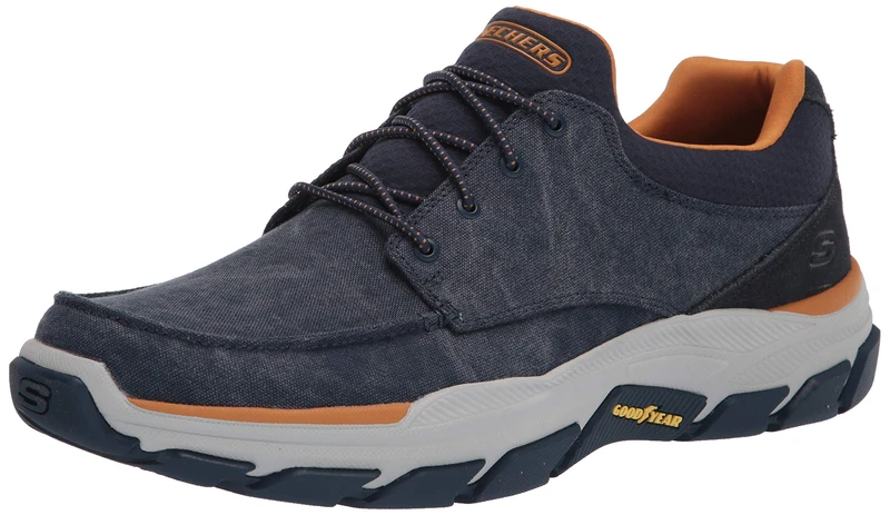 Skechers Relaxed Fit: Respected - Loleto Slip-On Trainers 321 361 - Navy Size 7 (41)