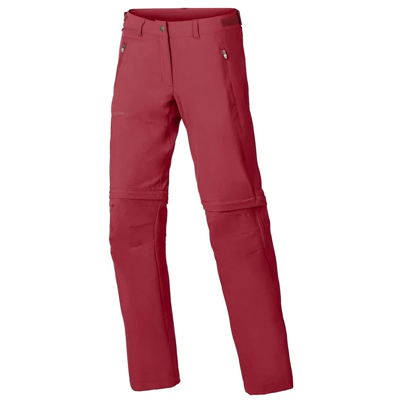 VAUDE Women's Farley Stretch Zo T-zip Trousers, womens, Trouser, 40144, red clusters, 44-Short - Image 1