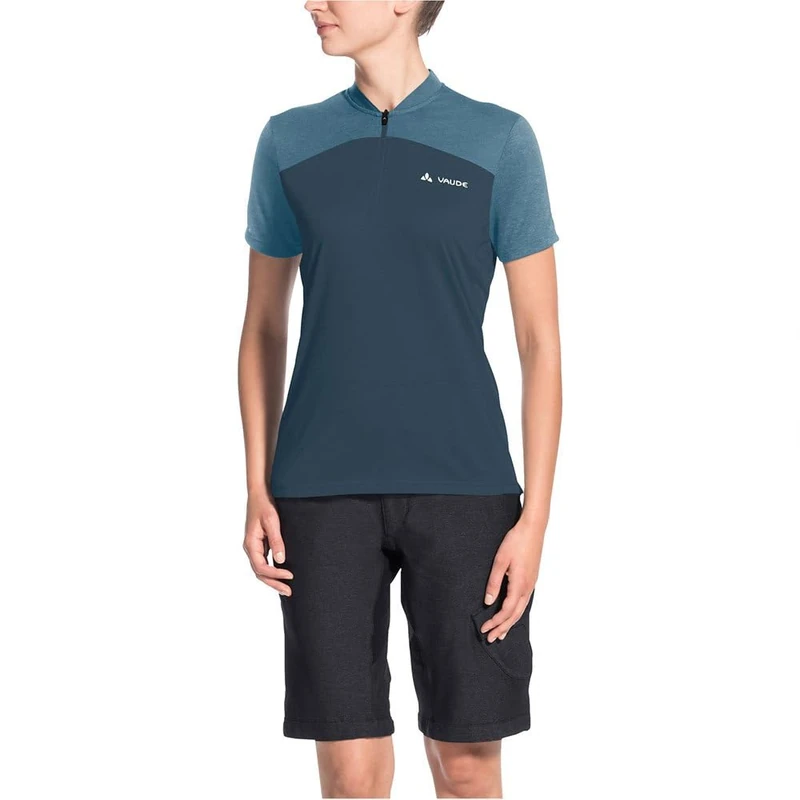 VAUDE Women's Tremalzo T-Shirt IV T-Shirt, womens, T-Shirt, 40867, Blue (steel blue), 38 - Image 1