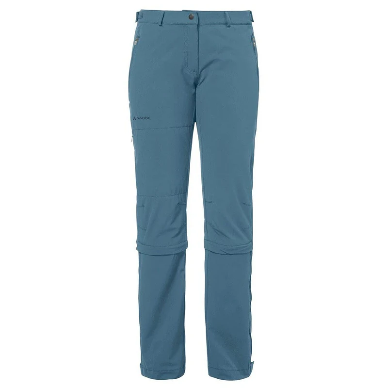 VAUDE Farley Women's Stretch Capri T-Zip II Trousers, womens, Trousers, 04577, Blue gray, 38