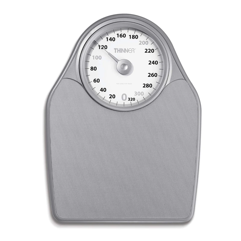 Thinner Extra-Large Dial Analog Precision Bathroom Scale, Analog Bath Scale, Measures Weight Up to 330 Lbs. - Image 1