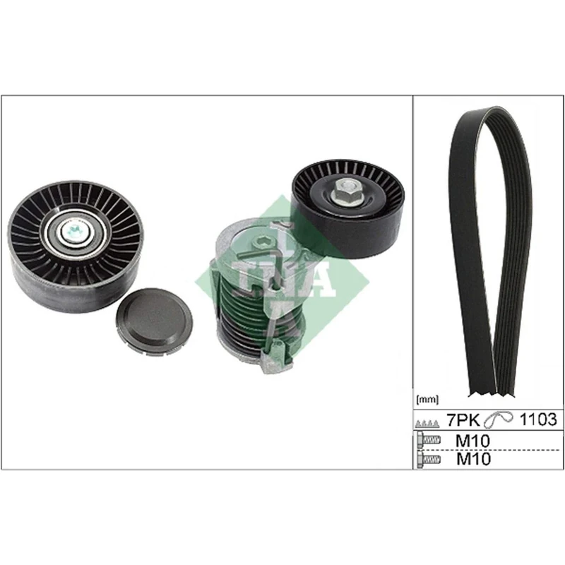 Ina 529 0049 10 - V-Ribbed Belt Set